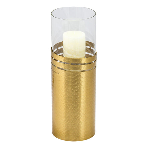Dimple Ring Candle Holder - Gold